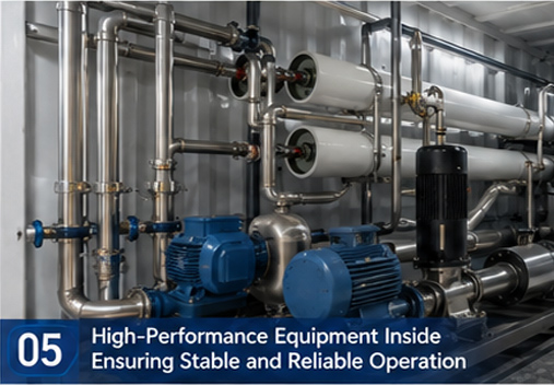 Internal Structure of Container‑Type Seawater Reverse Osmosis System