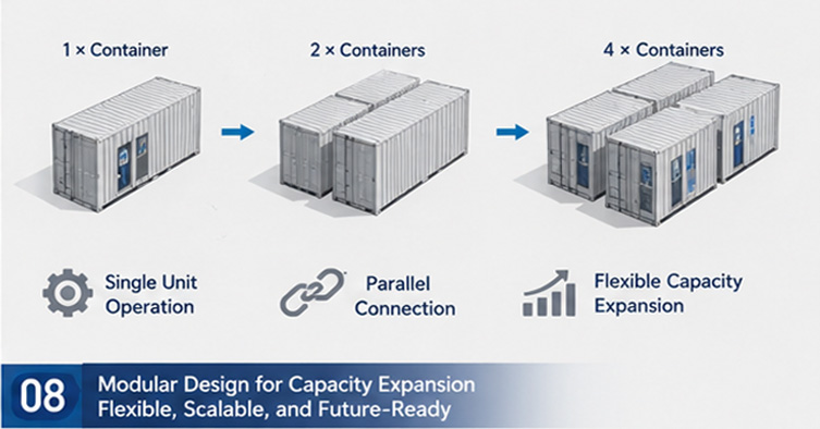 Container‑type seawater desalination system suitable for island resorts
