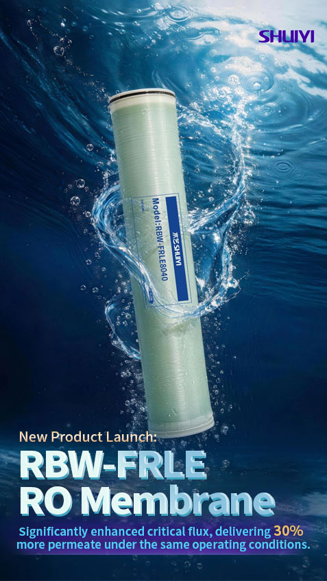 SHUIYI RBW-FRLE 3.0 anti-fouling RO membrane for textile wastewater reuse